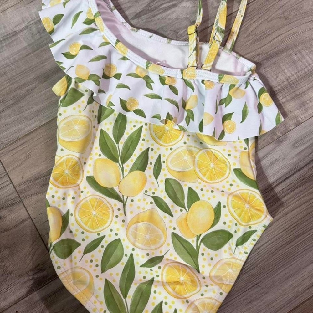 New Pete & Lucy One‎ Piece Lemon Swimsuit Size 5